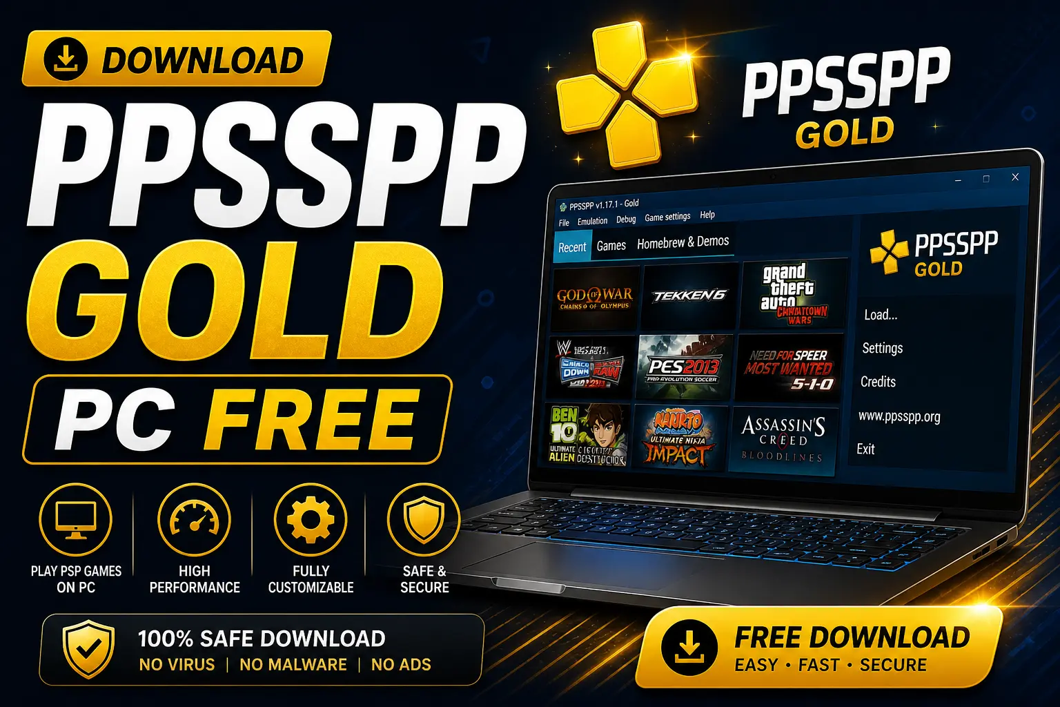 PPSSPP For PC 1 ppsspp gold for pc